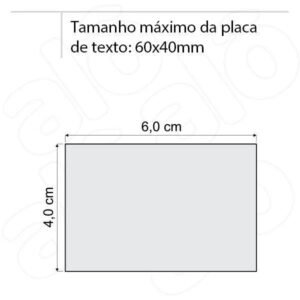 Carimbo Colop Printer 55 Preto – 60x40mm
