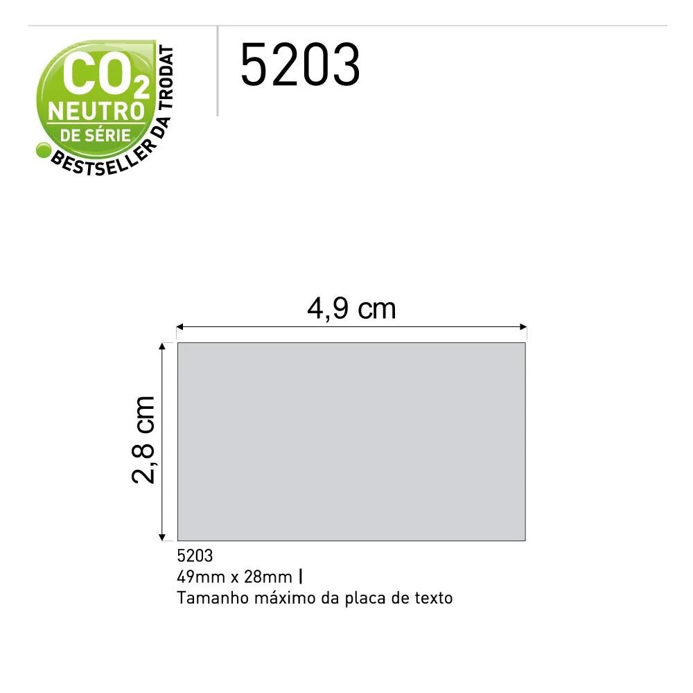 Carimbo Trodat Professional 5203 – 49x28mm